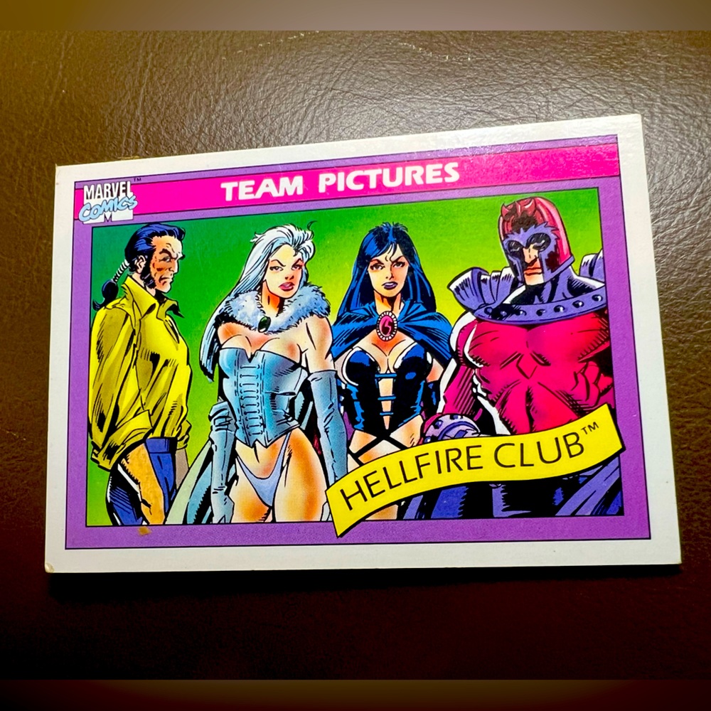 1990 Marvel Universe HELLFIRE CLUB #147 Impel Team Pictures